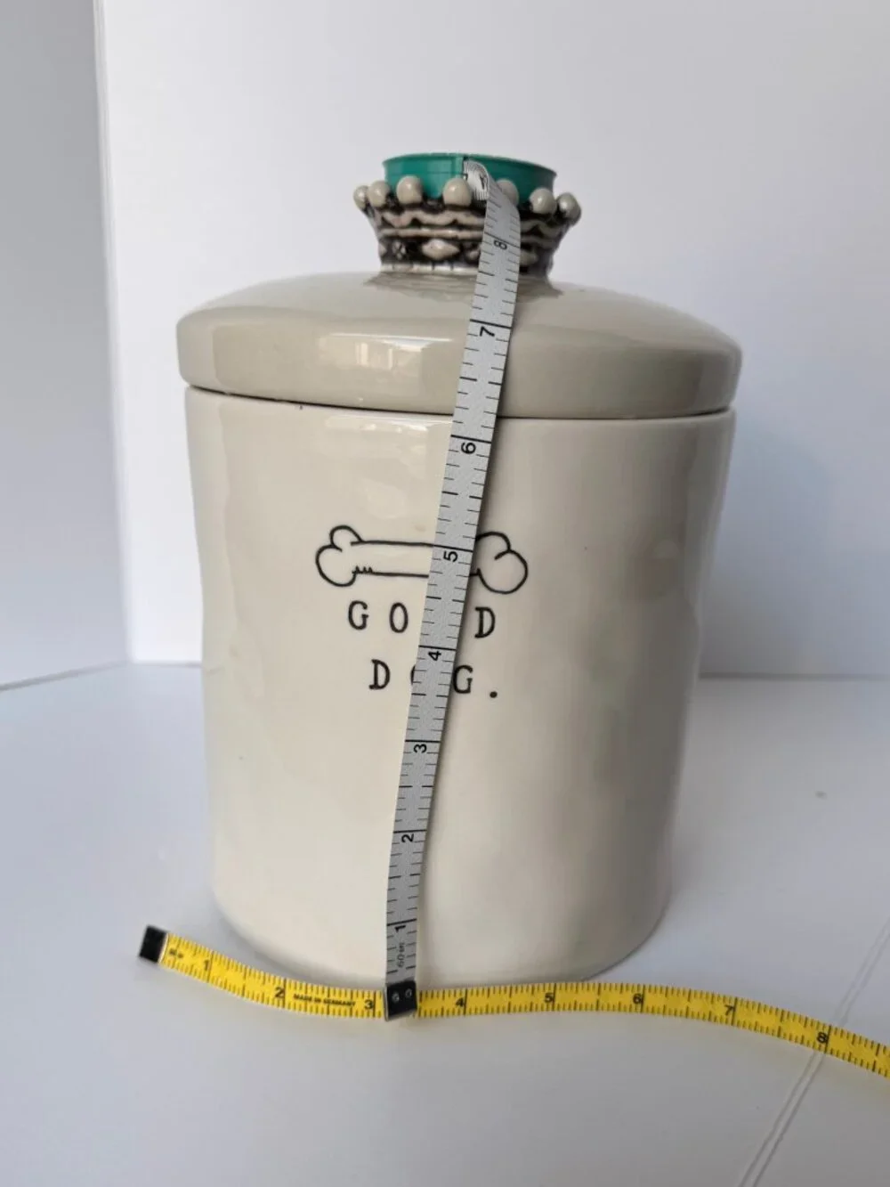 RARE Rae Dunn Ceramic Small Script Bone 